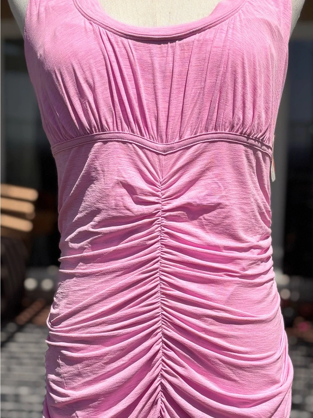 NWT! Free People Tennis Pickleball Rushed Dress Shorts Ball-Pocket Pink Aura ~ L